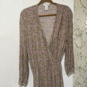 H&M boho  floral wrap dress 🌸🌺🌷💕